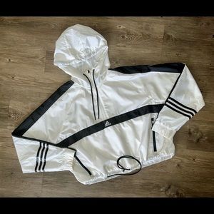 Adidas Original Women's Half Zip Windbreaker Size XL